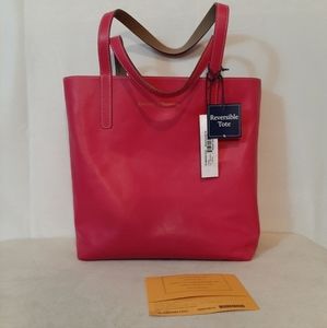 Dooney Bourke Waverly Reversible Tote in Pink/Tan